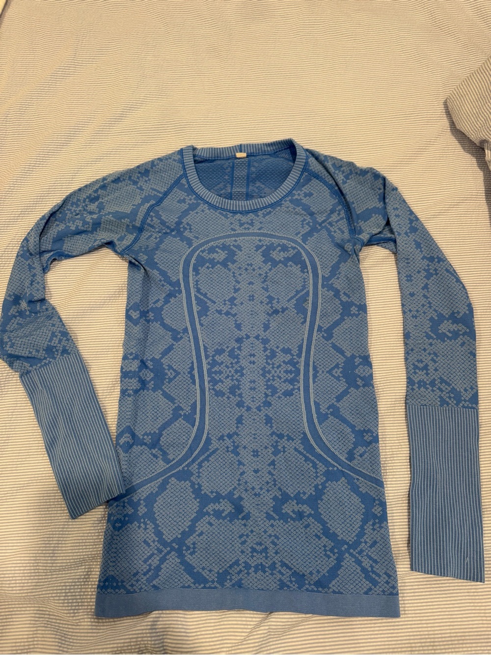 Lululemon Blue Long Sleeve Athleisure Top